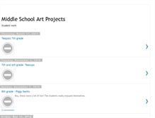 Tablet Screenshot of middleschoolartprojects.blogspot.com