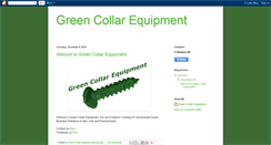 Desktop Screenshot of greencollarequipment.blogspot.com