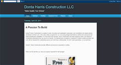 Desktop Screenshot of dontaharrisconstruction.blogspot.com