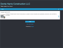 Tablet Screenshot of dontaharrisconstruction.blogspot.com