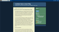 Desktop Screenshot of louisianainjurylawyerblog.blogspot.com