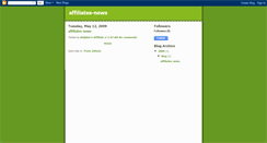 Desktop Screenshot of affiliates-news.blogspot.com