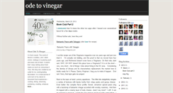 Desktop Screenshot of ode-to-vinegar.blogspot.com