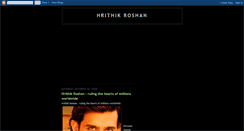 Desktop Screenshot of biography-hrithik-roshan.blogspot.com