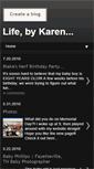 Mobile Screenshot of lifebykaren.blogspot.com