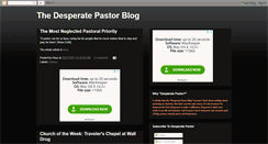 Desktop Screenshot of desperatepastor.blogspot.com