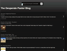 Tablet Screenshot of desperatepastor.blogspot.com