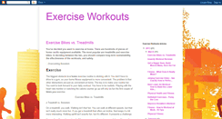 Desktop Screenshot of exercise-workouts.blogspot.com