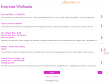 Tablet Screenshot of exercise-workouts.blogspot.com