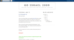 Desktop Screenshot of goisrael2009.blogspot.com