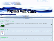 Tablet Screenshot of netphysicsnclass.blogspot.com