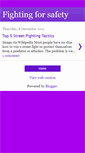 Mobile Screenshot of fightingforsafety.blogspot.com