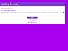 Tablet Screenshot of fightingforsafety.blogspot.com