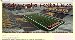 Desktop Screenshot of gopherfootball.blogspot.com