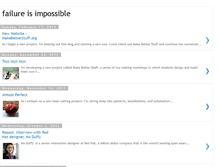 Tablet Screenshot of failure-is-impossible.blogspot.com