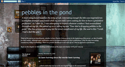 Desktop Screenshot of droppebblesinthepond.blogspot.com