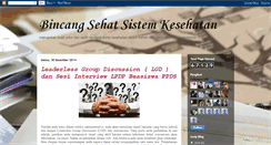 Desktop Screenshot of bincangsehatsistemkesehatan.blogspot.com