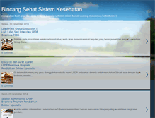 Tablet Screenshot of bincangsehatsistemkesehatan.blogspot.com