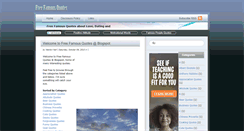 Desktop Screenshot of freefamousquotes.blogspot.com