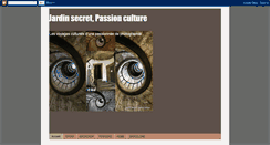 Desktop Screenshot of jardinsecretpassionculture.blogspot.com