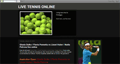Desktop Screenshot of onlinestreamingtennis.blogspot.com