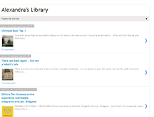 Tablet Screenshot of alexandraslibrary.blogspot.com