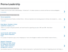 Tablet Screenshot of prerna-leadership.blogspot.com