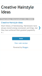 Mobile Screenshot of creative-hairstyle-ideas.blogspot.com