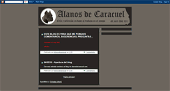 Desktop Screenshot of alanosdecaracuel.blogspot.com