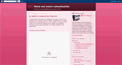 Desktop Screenshot of haciaunanuevacomunicacion.blogspot.com