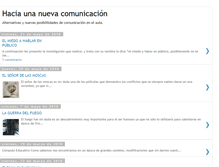 Tablet Screenshot of haciaunanuevacomunicacion.blogspot.com