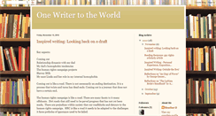 Desktop Screenshot of onewritertotheworld.blogspot.com