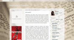 Desktop Screenshot of inspiracaoepalavras.blogspot.com