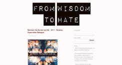 Desktop Screenshot of fromwisdomtohate.blogspot.com