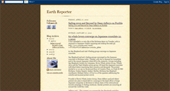 Desktop Screenshot of earthreporter.blogspot.com