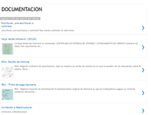 Tablet Screenshot of documentaciondehipotecas.blogspot.com