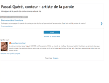 Tablet Screenshot of pascalquereconteur.blogspot.com