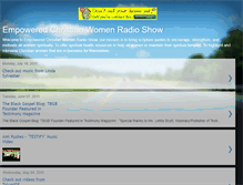 Tablet Screenshot of empoweredchristianwomenradioshow.blogspot.com