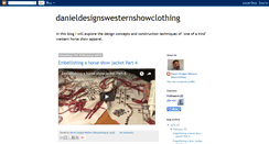 Desktop Screenshot of danieldesignswesternshowclothing.blogspot.com