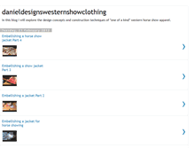 Tablet Screenshot of danieldesignswesternshowclothing.blogspot.com