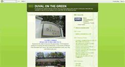 Desktop Screenshot of duvalonthegreen1.blogspot.com
