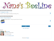Tablet Screenshot of nanasbeeline.blogspot.com