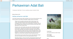 Desktop Screenshot of perkawinanadatbali.blogspot.com