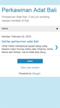 Mobile Screenshot of perkawinanadatbali.blogspot.com