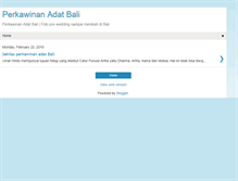 Tablet Screenshot of perkawinanadatbali.blogspot.com