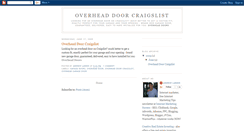 Desktop Screenshot of overheaddoorcraigslist.blogspot.com