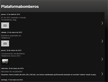 Tablet Screenshot of plataformabomberos.blogspot.com