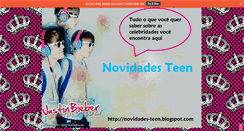 Desktop Screenshot of novidades-teen.blogspot.com