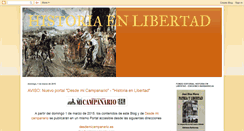 Desktop Screenshot of historiaenlibertad.blogspot.com