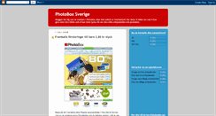 Desktop Screenshot of photoboxsverige.blogspot.com